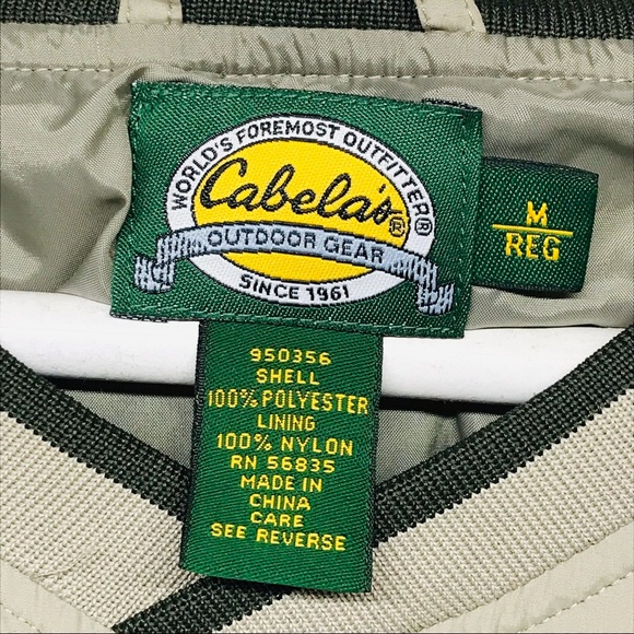 Cabela's Outdoor Gear Windcrest Sz M V Neck Pullover Windbreaker Golf Jacket NWT - Picture 4 of 9